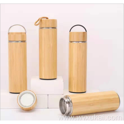 Hot product bamboo stainless steel water bottle